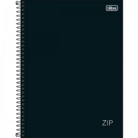 Caderno Zip Universitário Preto 160 Fls Tilibra