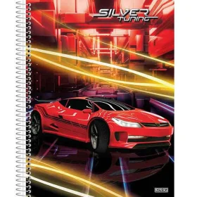 Caderno São Domingos Capa Dura Universitário 80 Fls Silver