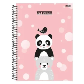 Caderno São Domingos Capa Dura Universitário 80 Fls My Friend Sortido