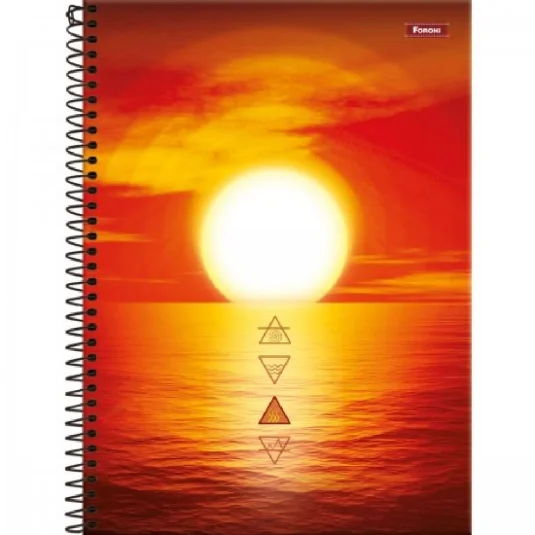 Caderno Espiral Foroni 4 Elementos 80 Fls