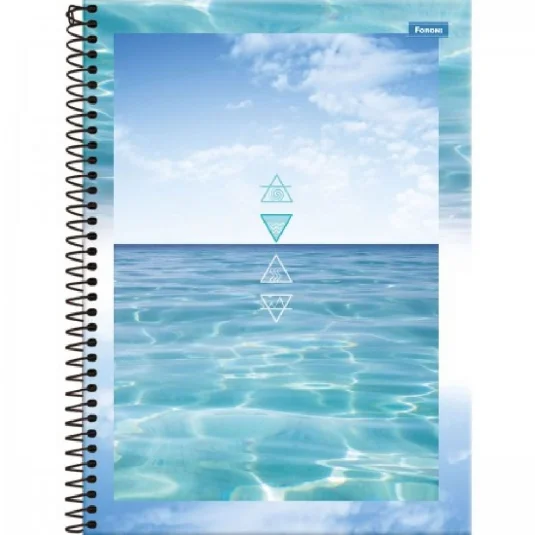 Caderno Espiral Foroni 4 Elementos 80 Fls