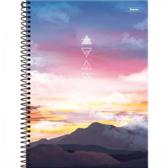 Caderno Espiral Foroni 4 Elementos 80 Fls