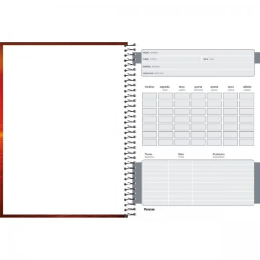Caderno Espiral Foroni 4 Elementos 80 Fls