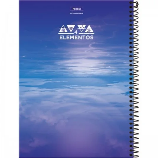 Caderno Espiral Foroni 4 Elementos 80 Fls