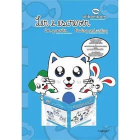 Livro Alibombom Brochurão GPK Margeado Azul Sem Pauta 60 Fls