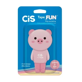 Corretivo em Fita CiS Tape Fun 5mm x 6m Sortido