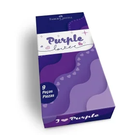 Kit Faber-Castell Purple Lover 9  itens
