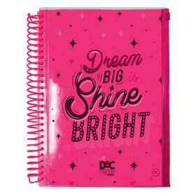 Caderno Argolado DAC Bubble Universitário Capa PVC Neon