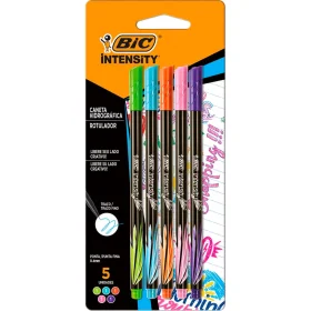 Caneta BIC Intensity Point Ultra Fina 0.4 5 Cores