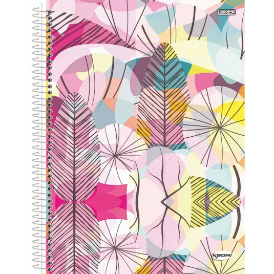 Caderno São Domingos Kbom Capa Dura Espiral 1/4 (Pequeno) 96 Fls Sortido
