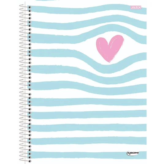 Caderno São Domingos Kbom Capa Dura Espiral 1/4 (Pequeno) 96 Fls Sortido