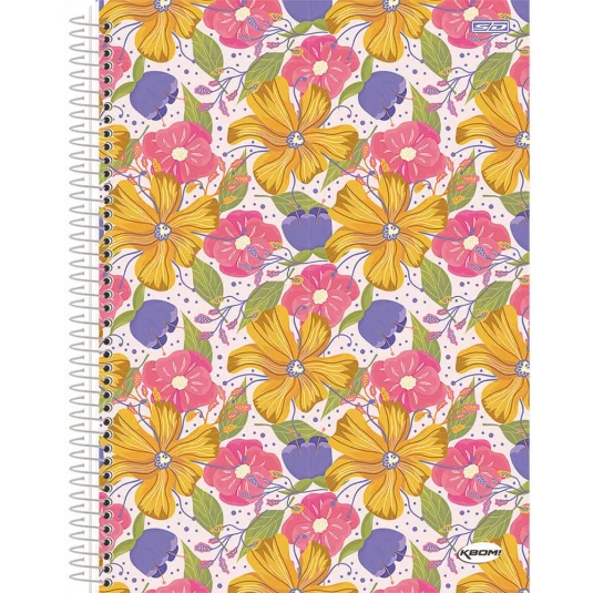 Caderno São Domingos Kbom Capa Dura Espiral 1/4 (Pequeno) 96 Fls Sortido