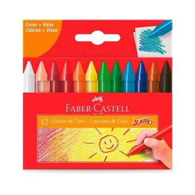 Gizão de Cera 12 Cores Faber-Castell