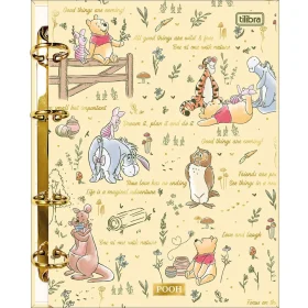 Caderno Argolado Tilibra Cartonado Colegial 160 Fls Pooh