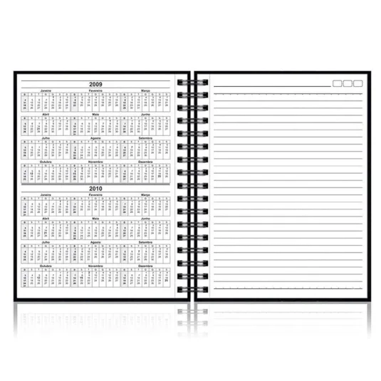 Caderno de Reunião Chies 1/4 (Pequeno) Espiral 100 Fls