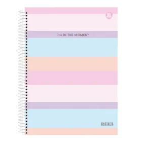 Caderno Animativa Capa Dura Universitário 80 Fls Cristales Sortido