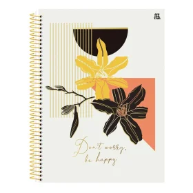 Caderno Animativa Duplex Universitário 80 Fls Floral Sortido