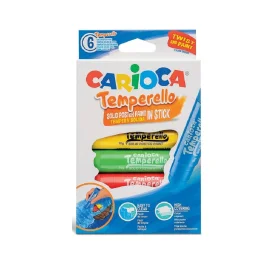 Tinta Guache Bastão Carioca Temperello 6 Cores