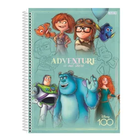 Caderno Animativa Capa Dura Universitário 80 Fls Disney Sortido
