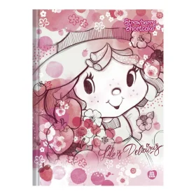 Caderno Animativa Capa Dura Costurado Colegial 160 Fls Moranguinho Sortido