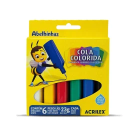 Cola Colorida 23g 6 Cores Acrilex