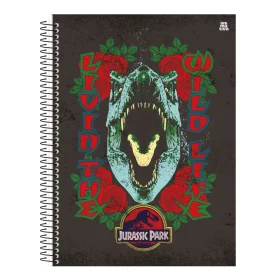 Caderno Animativa Jurassic Park Capa Dura Universitário 80 Fls Sortido