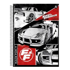 Caderno Animativa Velozes e Furiosos Capa Dura Universitário 80 Fls Sortido