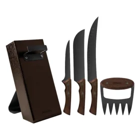 Kit Para Churrasco Black Cabos de Madeira 5 Peças Tramontina