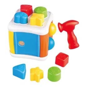 Cubo Com Blocos e Martelo Multilaser Multikids Primeira Infância BR2166