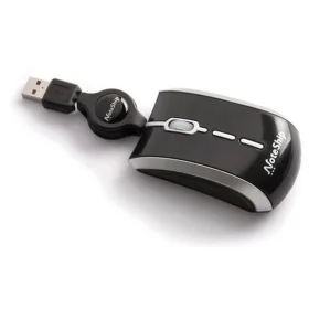 Mouse Leadership Óptico Soft Retrátil USB Preto 7197
