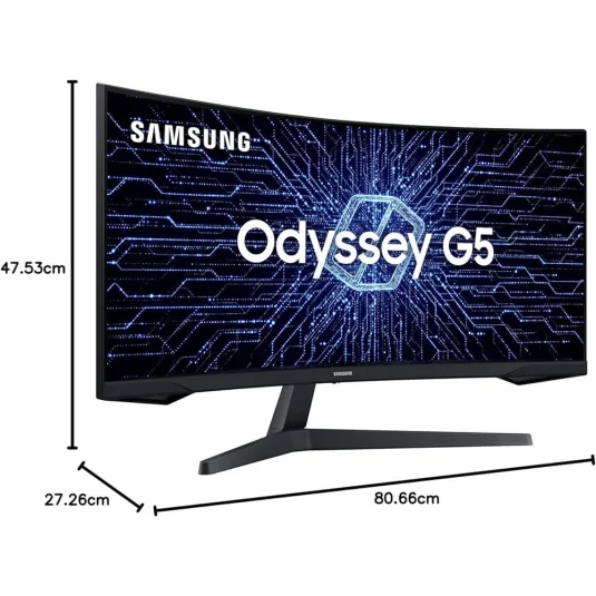 Monitor Gamer Curvo LED QHD 34" Odyssey G5 Samsung