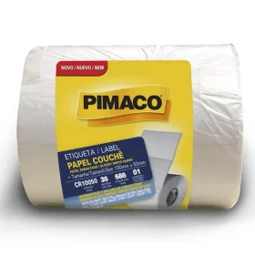 Etiqueta Couche 100mm X 50mm Pimaco Rolo 686 Un. CR10050