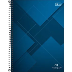 Caderno Tilibra Quadriculado Espiral Capa Dura Universitário 96 Fls. Sortido