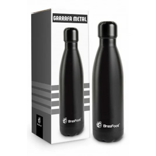Garrafa Térmica Metal Neo 500ml Preta Brasfoot