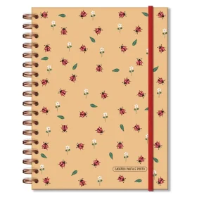 Caderno Fina Ideia Pauta e Ponto Joaninha 80 Fls