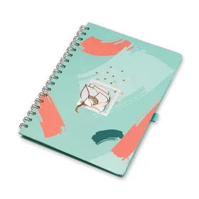Caderno Ótima Wireo Ultra La Belle Verde Capa Dura