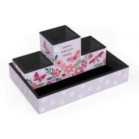 Organizador de Mesa Fina Ideia Borboletas