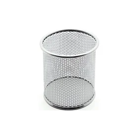 Porta Canetas Office Aramado Metal Prata VMP