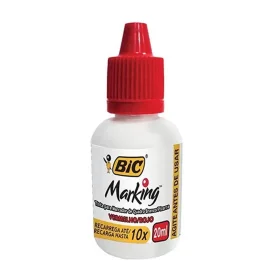 Tinta para Marcador de Quadro Branco BIC Marking 20ml Vermelho