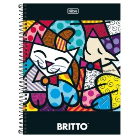 Caderno Tilibra Capa Dura Universitário Romero Britto 200 Fls Sortido