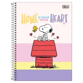 Caderno Tilibra Capa Dura Universitário Snoopy 80 Fls Sortido