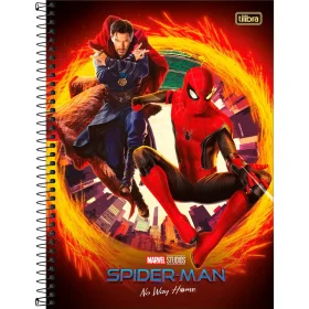 Caderno Tilibra Capa Dura 80 Fls Homem Aranha No Way Sortido