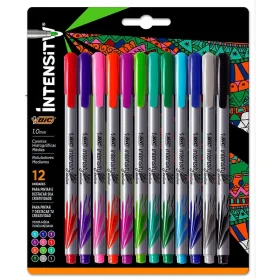 Caneta BIC Intensity Point Medium 1.0 12 Cores