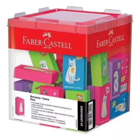 Borracha Faber-Castell Fantasia Pet 24 Un. Sortido