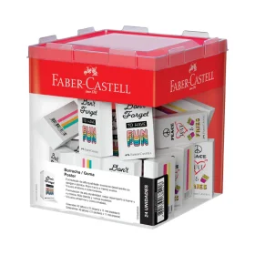 Borracha Faber-Castell Fantasia Poster Branca 24 Un. Sortido
