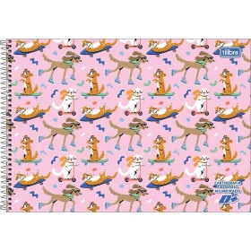 Caderno Tilibra Espiral Cartografia Milimetrado Flex Sem Seda Mais 96 Fls. Sortido
