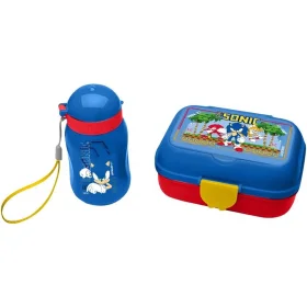 Kit Lanche Sonic Garrafa Plástica 460ml + Marmita 700ml Leo & Leo