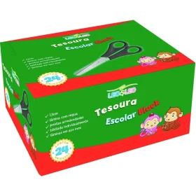 Tesoura Escolar 13cm Black Leo & Leo 24 Un.